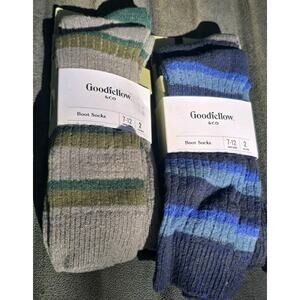 Goodfellow & co Mens Boot Socks 2 X 2 Pack Shoe size 7-12 4 Pair